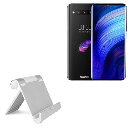 BoxWave Stand and Mount Compatible with ZTE Nubia Z20 - VersaView Aluminum Stand, Portable, Multi Angle Viewing Stand for ZTE Nubia Z20
