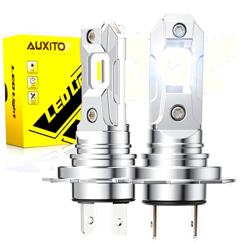 AUXITO H7 Fog Bulb, 6500K White 400％ Brighter, Canbus Ready with Fan, Pack of 2