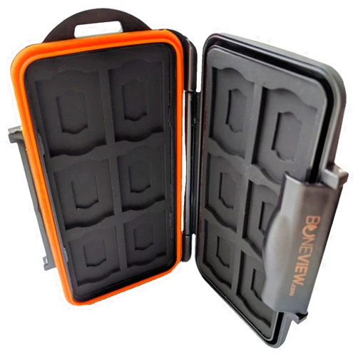 BoneView Weather-Resistant Storage Case for Trail Camera SD Memory Cards