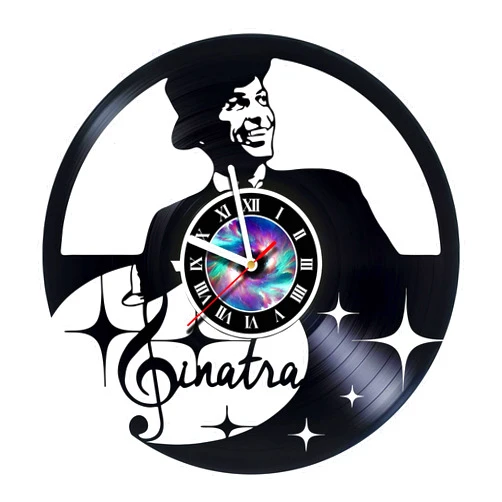 StepArtHouse Wall Clock Compatible with Frank Sinatra - Handmade Vinyl - Get Unique Gifts Presents for Birthday, Christmas, Ideas for Boys, Girls, Men, Women, Adults, him and her - Unique Design