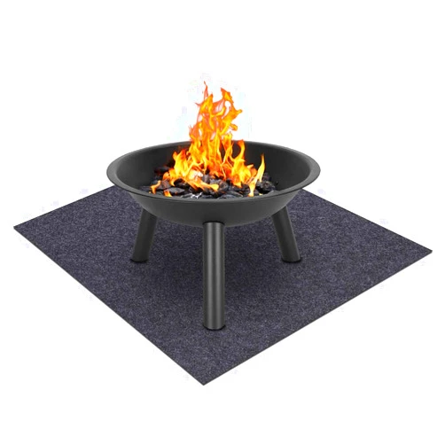 Meitola Fire Pit Mat—Stove fire mat，Retardant | Heat Resistant，Ember Mat and Grill mat，Absorbent Material， Protect Your Deck, Terrace, Lawn or Campground from Embers，Waterproof Backing，Washable (36