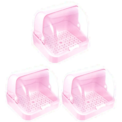 Kisangel 3 pcs Baby Bottle Box Bottle Rack Baby Bottle draining Rack Tumble Dryer Bottle Organizer Milk Baby Bottle Holder Feeding Bottle Case pp Clamshell Tableware Product Box
