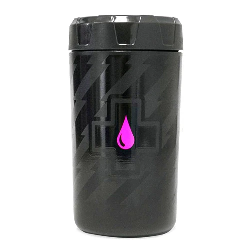 Muc Off Tool Bottle - Waterproof Storage Bottle for Bike Tools and Spare Tubes - Fits Into Any Standard-Sized Bicycle Bottle Cage, Black, one Size single