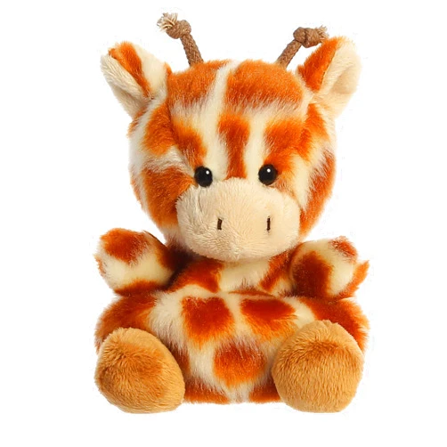 Aurora® Adorable Palm Pals™ Safara Giraffe™ Stuffed Animal - Pocket-Sized Play - Collectable Fun - Brown 5 Inches