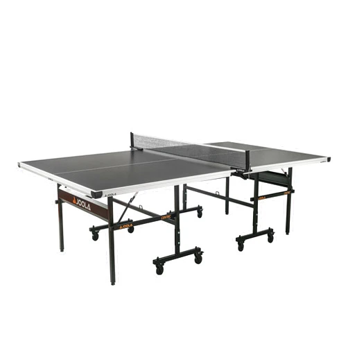 JOOLA Inside Professional MDF Indoor Ping Pong Table with Quick Clamp Table Tennis Net and Post Set - 10 Minute Easy Assembly - Tournament Quality - Foldable with Single Player Playback Mode