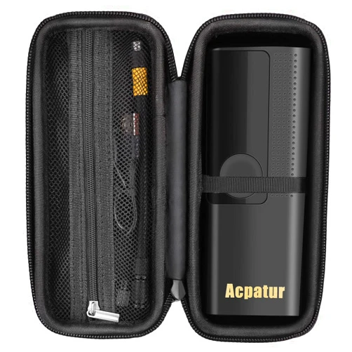 Acpatur Portable Air Compressor Tire Inflator, 150 PSI & Cordless Easy Operation, Accurate LCD Screen-Air Pump & Protective Case Air Pump Storage Bag with Zipper Mesh Pocket for Accessories
