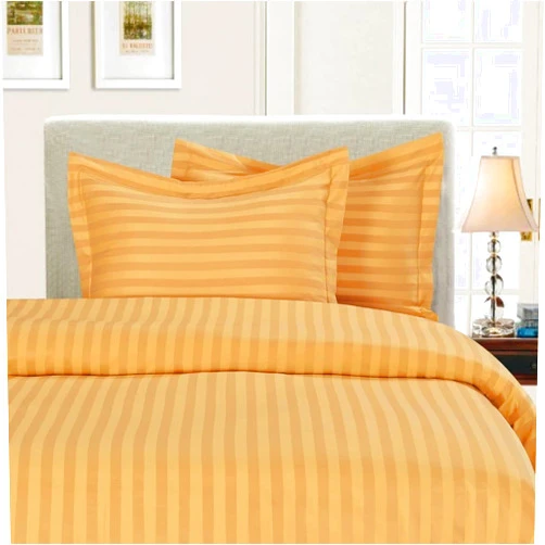 Elegant Comfort Silky-Soft 1500 Premier Hotel Quality Wrinkle-Free 3-Piece Duvet Cover Set, Full/Queen, Gold