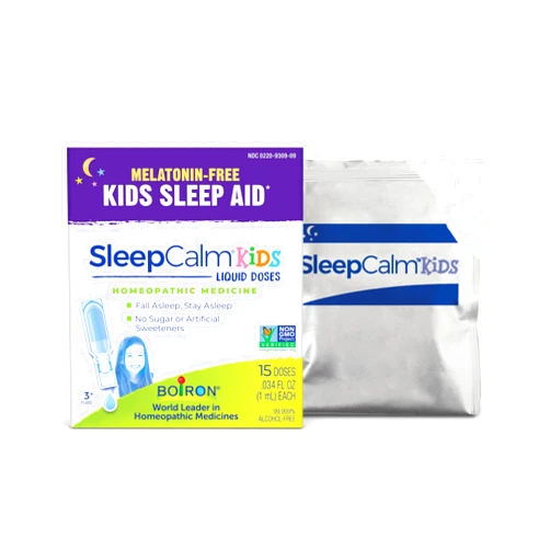 Boiron SleepCalm Kids Liquid Doses Sleep Aid for Deep, Relaxing, Restful Nighttime Sleep - Melatonin-Free and Non Habit-Forming - 15 Count