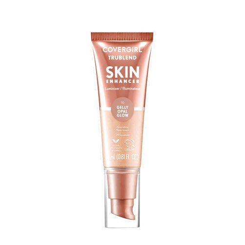 CoverGirl TruBlend Skin Enhancer, Opal Glow, Luminizer, Healthy-Looking Glow, Flexible Coverage, Clean & Vegan, Water-Based Formula, For All Skin Tones, 0.81oz