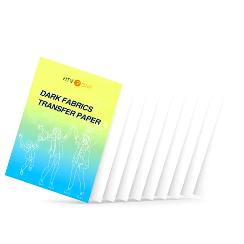 HTVRONT Heat Transfer Paper for Dark Fabric - 10 Sheets 8.5