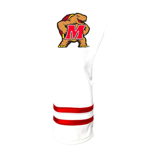 Team Golf NCAA White Vintage Fairway Golf Club Headcover, Form Fitting Design, Retro Design
