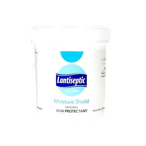 DermaRite Lantiseptic Moisture Shield Original Skin Protectant – 50% Lanolin Enriched Skin Protectant Barrier Cream for Incontinence – Paraben Free, 1 Jar, 12oz