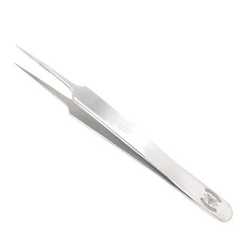 Scientific Labwares High Precision Stainless Steel Lab Tweezers/Forceps with Straight Tapered Ultra Fine Point