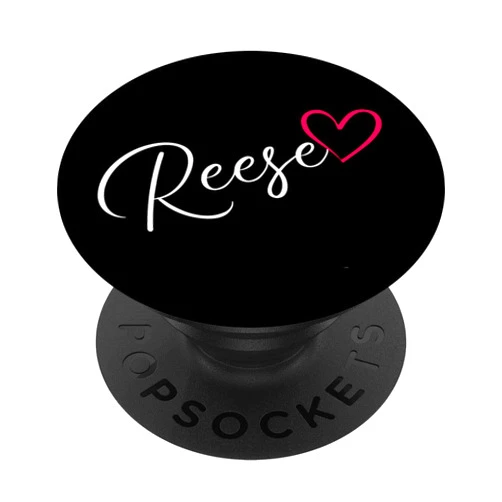 Forenames Personalized Valentines Heart Designs R Reese Name Handlettering Calligraphy Personalized Pink Heart PopSockets PopGrip: Swappable Grip for Phones & Tablets