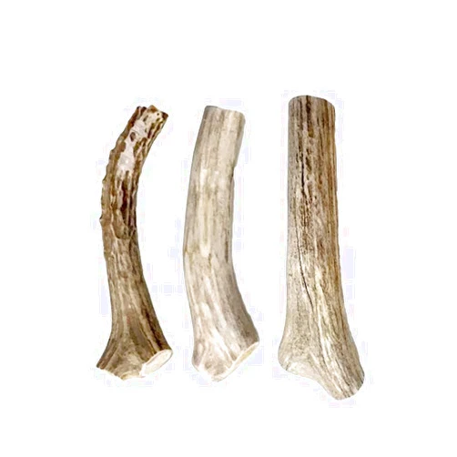 hotspot pets Premium Deer Antler for Dogs - 4-8 Inch Long Lasting Antler Dog Chews Naturally Shed Deer Antlers Bone for Small & Medium Breed Aggressive Chewers - Made in USA - (3 Count)