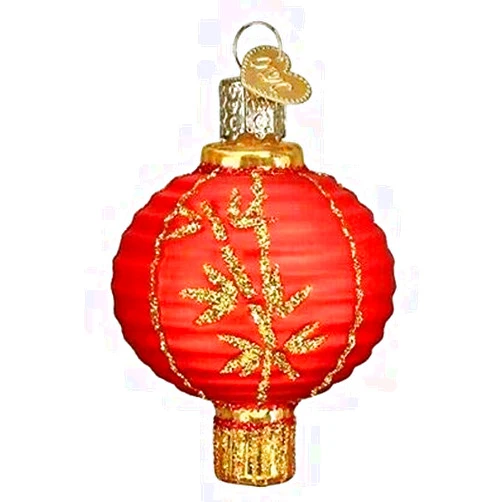 Bigs e Biz Christmas Glass Blown Chinese Lantern Ornament - 32405 | Bigs e Biz