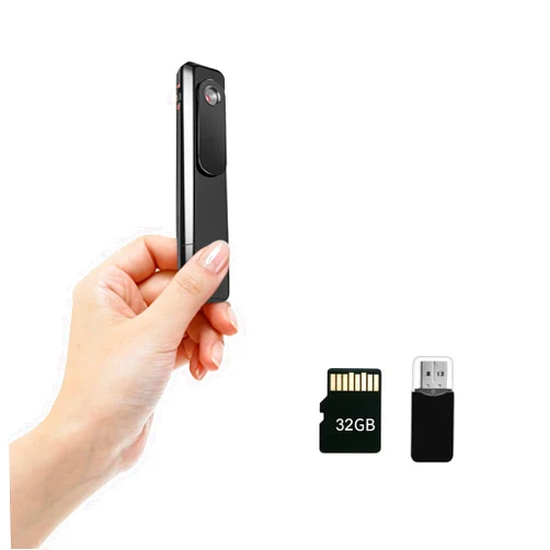 Crazydays Mini Body 1080P Camera with 32GB Memory Card, Body Worn Camera Upgraded Clip, Wearable Camcorder with Motion Detection and Night Vision for Law Enforcement, Security Guards, Personal Use