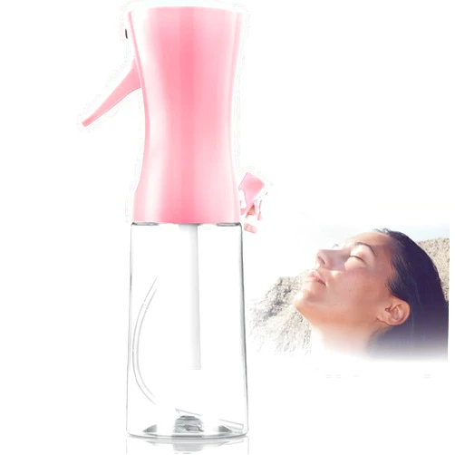 Milukon Spray Bottle,Fine Mist Spray Bottle for Hair,Ultra-Fine Continuous Spray Bottle for Skincare,Plant Care,Pet Grooming,Cleaning, Refillable Spray Container,Christmas Gift (1Pcs Light Pink 6.8oz)