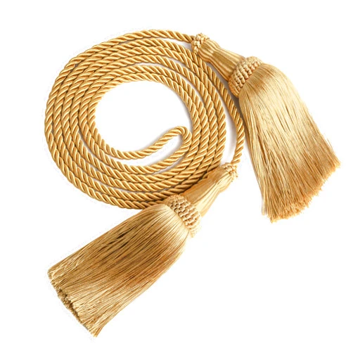 Fenghuangwu 2 Pack Weighted Pew Ropes with Tassels, Extended Tassel Rope for Church and Wedding Decor
