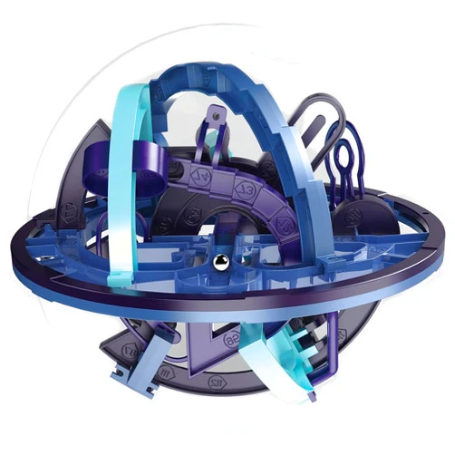 Jasunet 3D Ball Maze,Interactive Maze Sphere Game with 158 Obstacles,Labyrinth Puzzle Ball Kids Education Toys,Magical Brain Teasers Boy Gifts
