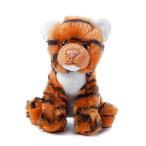 The Petting Zoo Tiger Stuffed Animal Plushie, Gifts for Kids, Wild Onez Babiez Zoo Animals, Orange Tiger Plush Toy 6 inches