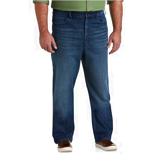 True Nation by DXL Men's Big and Tall Loose-Fit Stretch Dark Wash Jeans