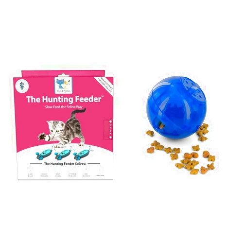 SPOT Ethical Pet Cat Feeders (Pack of 3) and PetSafe SlimCat Meal Dispensing Cat Toy