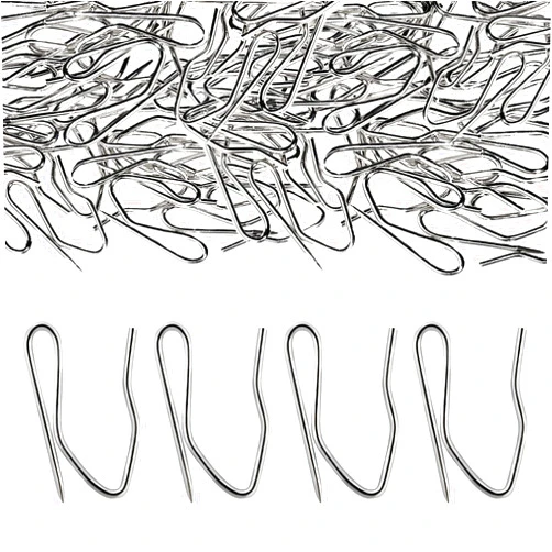 LEOBRO Curtain Hooks, 20PCS Stainless Steel Hooks for Shower Curtain, Window/Door Curtain Hooks