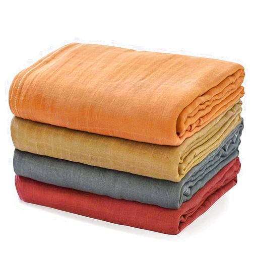 Momcozy Muslin Swaddle Blankets, Baby Wrap for Boys and Girls, Breathable 4-Pack Receiving Blankets, Registry & Gift, 47 x 47 inches
