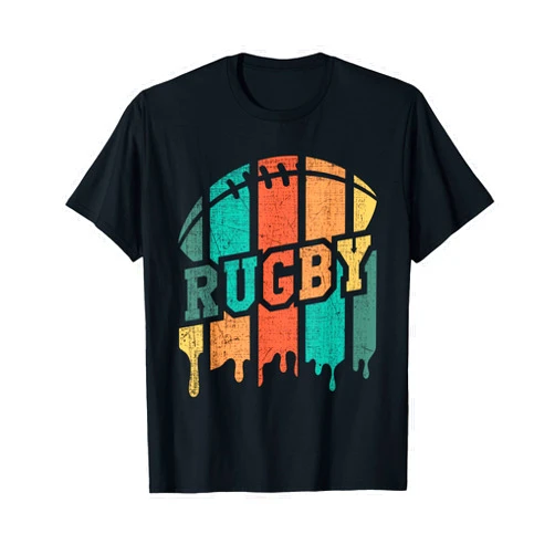 Funny Rugby Shirts Vintage Retro Rugby Player Rugby Fan Rugby Coach T-Shirt Small