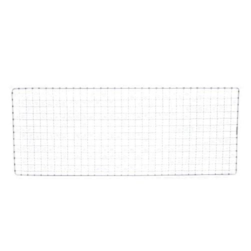 HARFINGTON Square BBQ Grill Net 19x50cm Electroplated Stainless Steel Barbecue Mesh Mat for Baking Smoking Charcoal Grilling Roasting