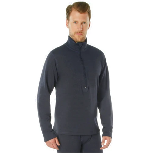 Rothco 23121 ECWCS Gen III Mid-Weight Underwear Top (Level II) Color : Midnight Navy Blue,Size : L