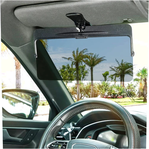JOYTUTUS Sun Visor for Car, Universal Anti-Glare Polarized Sun Visor Extender Easy to Install, UV400 Car Visor Extension Protect from Glare/UV Ray/Stray Light, Safe Driving for Car
