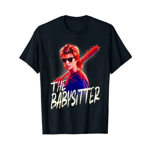 Stranger Things Netflix Stranger Things Steve The Babysitter Portrait T-Shirt