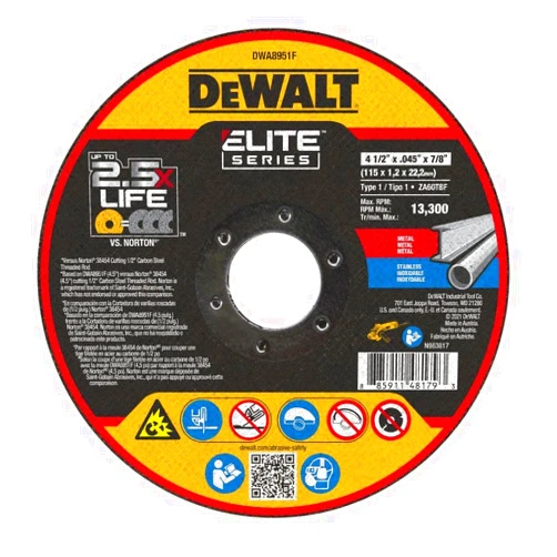 DEWALT DWA8951F T1 XP CER Fast Cut-Off Wheel, 4-1/2