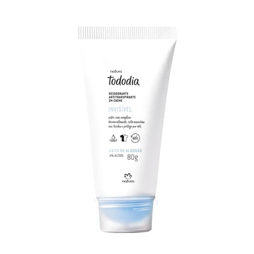 Natura Tododia Leite de Algodao Desodorante em Creme Invisivel 80 g Cotton Milk Deodorant