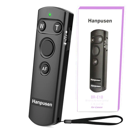 Hanpusen Camera Remote Shutter Release Control Wireless for Canon EOS R, RP, EOS R3, R5, M50, M6 Mark II, R3, R5, R6, 90D, 6D Mark II, 77D, Rebel SL3, SL2, T8i, T7i, G7X Mark III, SX70HS
