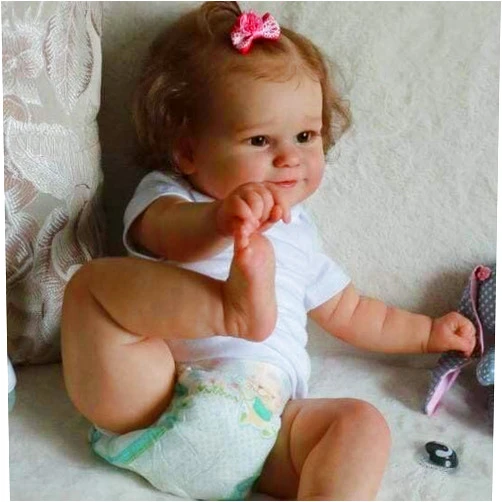 Anano Reborn Baby Dolls Silicone Full Body Girl Waterproof 20 Inch Maddie Bathable Realistic Full Body Silicone Babies Life Like Baby Dolls That Look Real Bebe