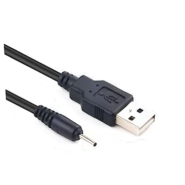 Vrllinking USB Small Pin Charger Cable Compatible with Bluetooth Headphones, Cell Phones,Speaker, Receiver Gaomon/Ugee/Beats Solo/Veikk/Parblo Drawing Tablet Rechargeable Pen (Black 1.5ft/0.5m)
