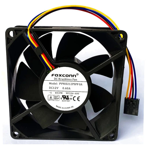 SHRISHMA PV903212PSPF 0A Chassis CPU Cooling Fan PV903212PSPF OA 12V 0.60A 9232 9CM 4-Wire Server PWM Cooling Fan for PV903212PSPF 0A Cooling Fan