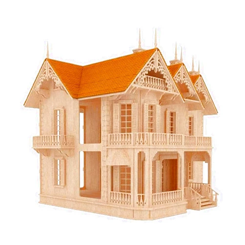 Bird's Wood Shack Birds Wood Shack The Victorian Gothic Mansion – Lightweight & Durable Model Kit - Available in 1:24 Scale - Challenging Puzzle Wooden Doll House | Made with Baltic Birch Wood