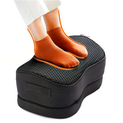 ErGear Foot Rest for Under Desk at Work - Adjustable Foot Rest with Breathable Washable Cover, Ergonomic Memory Foam Foot Rest for Home, Office Footrest of Latex-Like Slow-Bouncing Memory Sponge