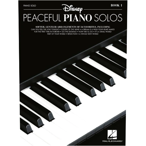 By Jerry Cleveland (Arranger) Disney Peaceful Piano Solos | Intermediate Piano Sheet Music Book | 34 Calming Disney Songs for Relaxation and Performance | Piano Songbook for Adults, Students, and Music Teachers