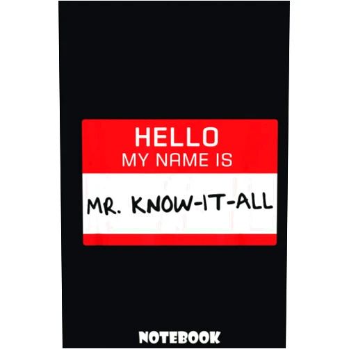 WHITLOCK LAURIE Funny Dad Husband Brother Design Mr. Know It All: Designed to Help You Achieve Your Goals and Dreams