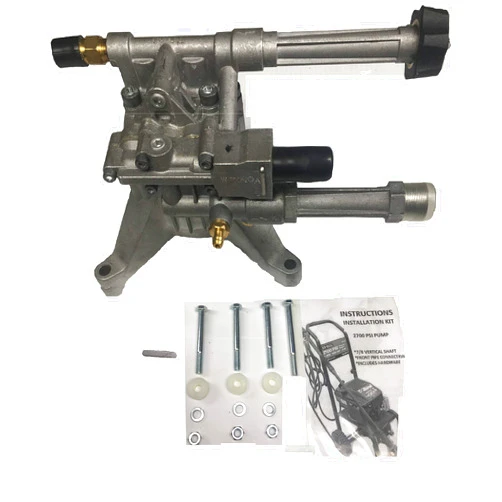 EXCEII Pressure Washer Vertical Replacement Pump KIT Replaces A07908 PWH2500 Power Wave Under Engine VR 2500 & Delta Models, Front Pipes Longer Bolts,Extra SPACERS for Honda Application