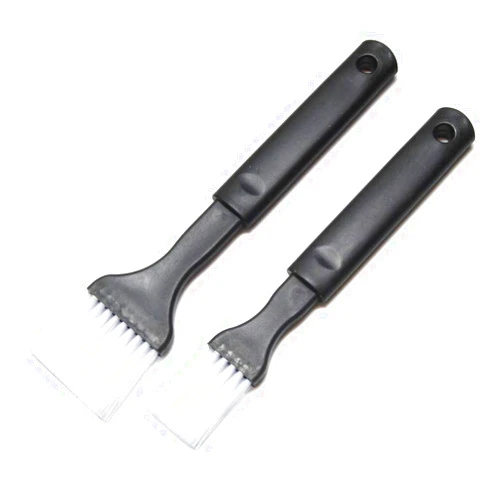 Hometeq 2 Pack - Nylon Bristle Pastry Brush for Basting, Baking, Cooking Food Brush