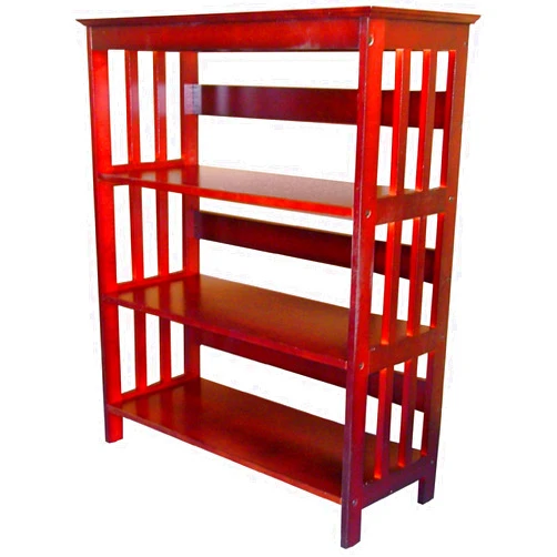 ZJL Mission Pine Wood Bookcase (Cherry, 36)