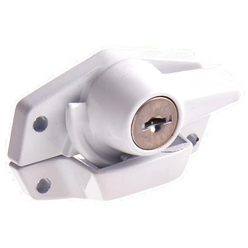 First Watch Security 1404 Window Lock Keyed Sash Lock Finish, White