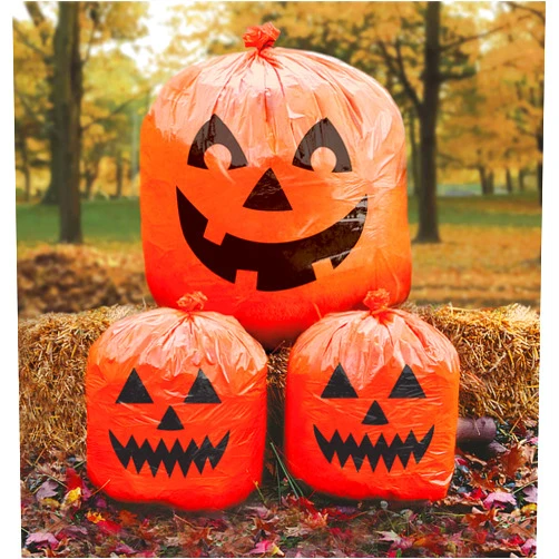 Amscan Pumpkin Lawn Bags, Halloween Decoration 30