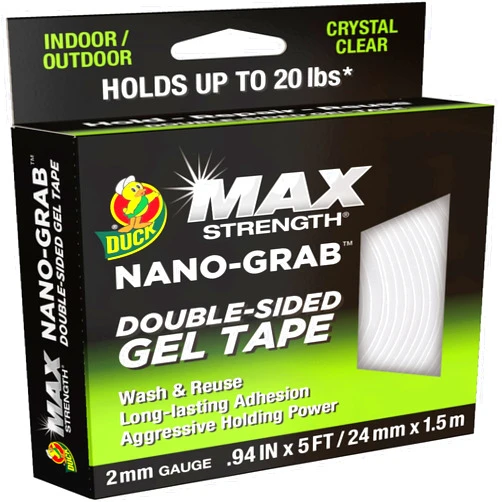 Duck Max Strength Nano-Grab Double-Sided Gel Nano Tape, 0.94
